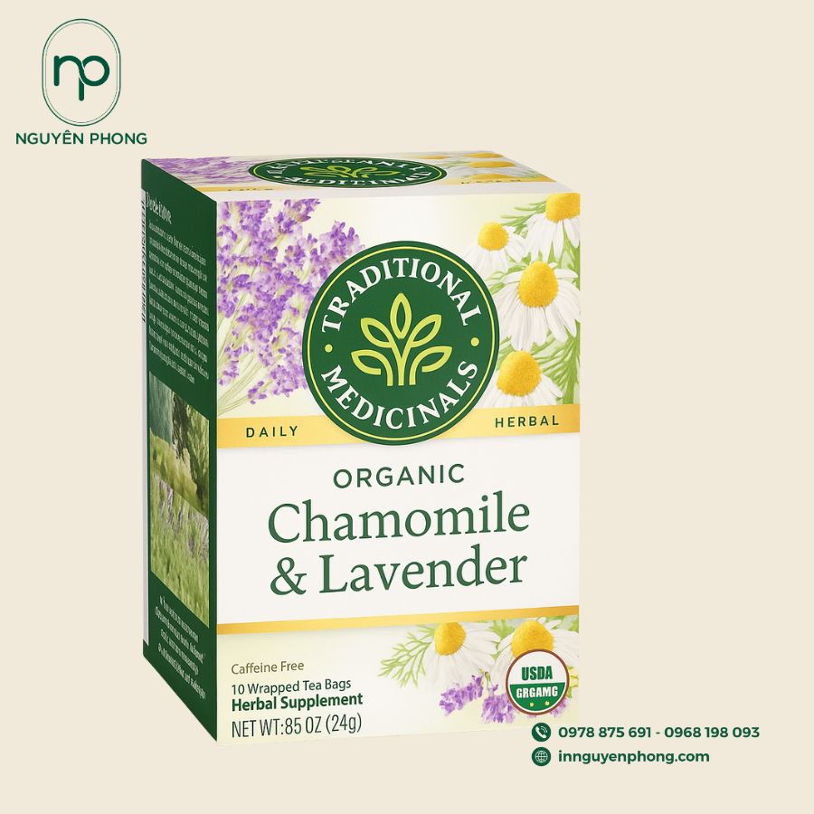 In hộp giấy đựng trà hoa cúc đẹp